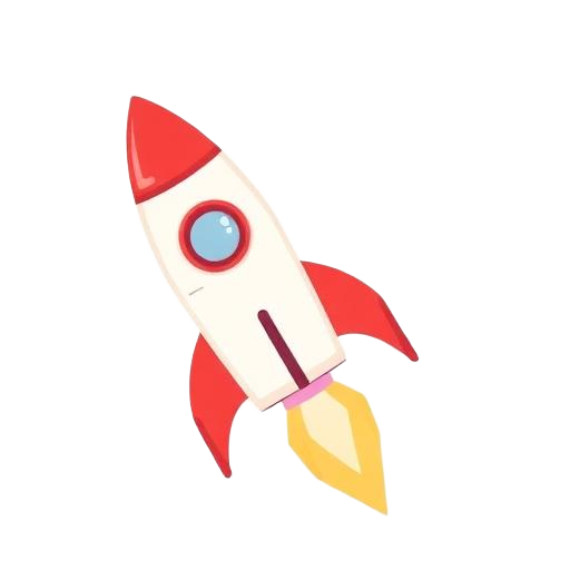 Rocket ship launching